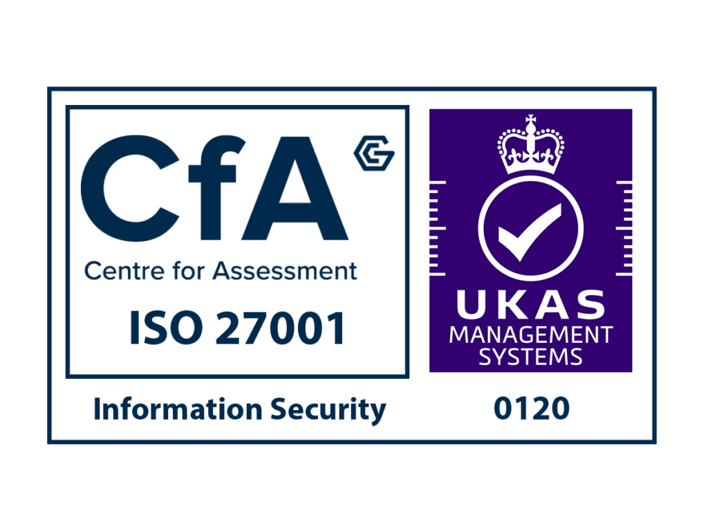 CfA Cert Logo UKAS ISO 27001